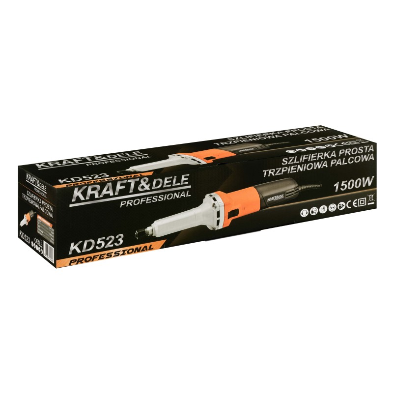 Egyenes csiszoló 1500W + FORDULATSZÁMSZABÁLYZÓ KRAFT&DELE KD523