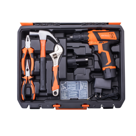 18V 1,5Ah Akku-Bohrschrauber-Set KD3357 - Hauptfoto im Koffer