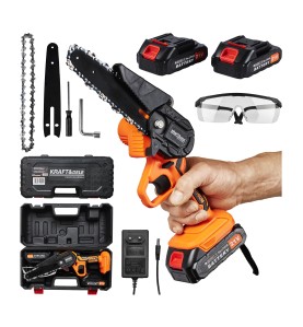 Piła łańcuchowa akumulatorowa 6" 21V KD10626 - pełny zestaw akcesoriów z walizką