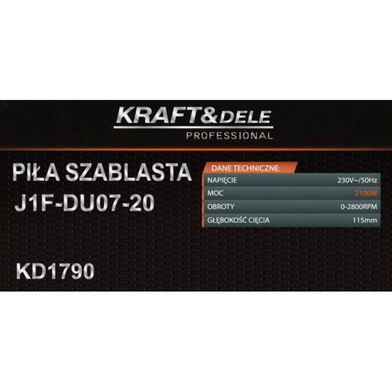 KRAFT&DELE KD1790 2100W szablyafűrész KRAFT&DELE KD1790 2100W szablyafűrész