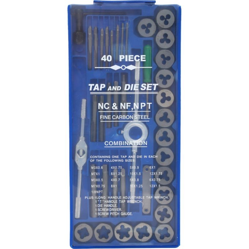 Menetfúró és metsző készlet 40 db KRAFT&DELE KD10289