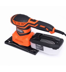 3-in-1 Schleifmaschine KD3063 linke Seite mit Staubbehälter