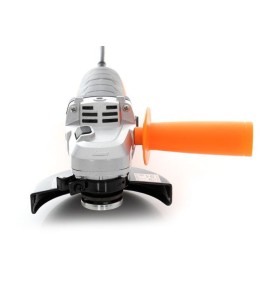 Vorderansicht des Winkelschleifers KD1554 mit montiertem Griff