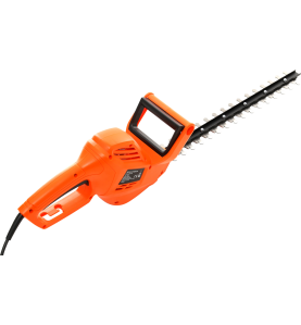 Rückansicht auf den Griff und das Netzkabel der Heckenschere KD5103