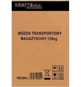 Wózek platformowy KD3091 widok z góry na platformę