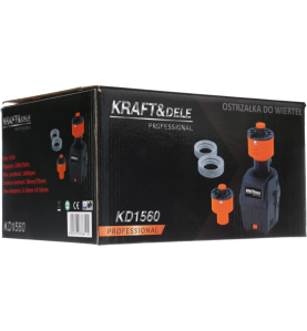 Verpackung des Kraft&Dele Bohrerschleifers KD1560 - Kartonansicht