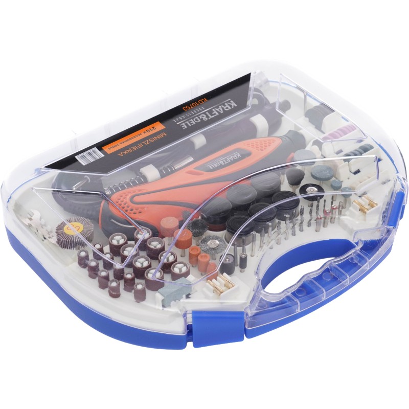 Mini csiszológép 270W + 210 db tartozék KD10753