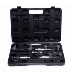 Zestaw mikrometrów KRAFT&DELE KD10443 0-100 mm - zdjęcie główne w walizce