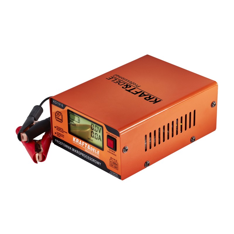 Mikroprocesszoros akkumulátortöltő 10A 12/24V 6-150Ah KRAFT&DELE KD1918 Mikroprocesszoros akkumulátortöltő 10A 12/24V 6-150Ah KRAFT&DELE KD1918