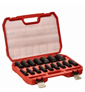 NASADKI UDAROWE 1/2" 10- 32 mm 16szt. KD11749 - zestaw w otwartej walizce