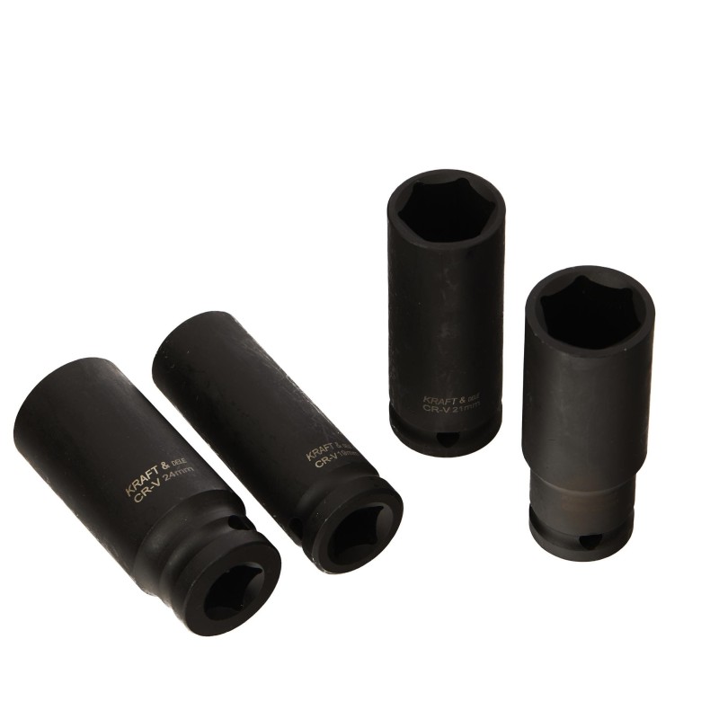 1/2" ütvecsavarozó dugókulcs készlet 10-32 mm 16db KRAFT&DELE KD11749