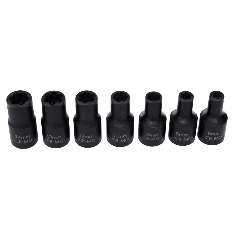 Dugókulcs készlet sérült csavarokhoz 1/2" 6-23mm 15db. KRAFT&DELE KD11793 Dugókulcs készlet sérült csavarokhoz 1/2" 6-23mm 15db. KRAFT&DELE KD11793