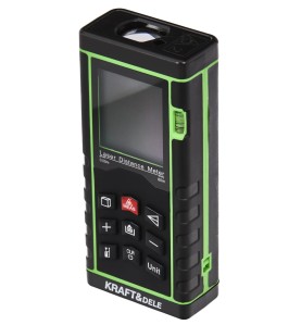 Laserowy miernik cyfrowy dalmierz 80m KD10407 - widok z przodu pod kątem