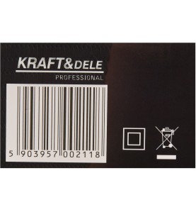 Opakowanie dalmierza laserowego KD10407 - etykieta z kodem kreskowym