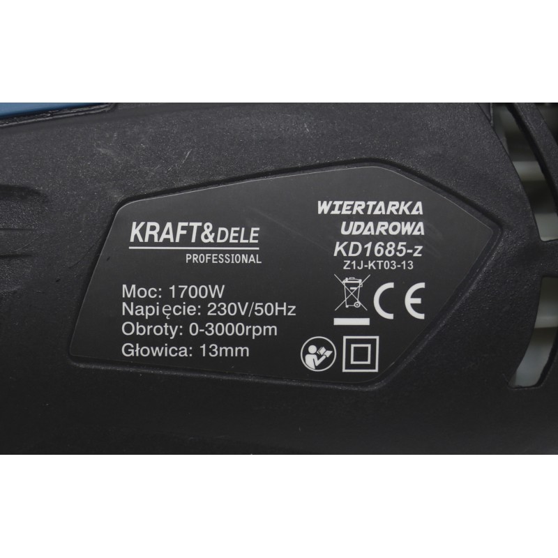 KING SERIES KRAFT&DELE KD1685-Z 2100W ütvefúró KING SERIES KRAFT&DELE KD1685-Z 2100W ütvefúró
