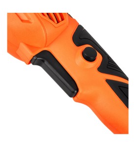 Szlifierka kątowa KD1723 - zbliżenie na przycisk blokady wrzeciona