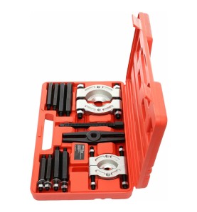 Lagerabzieher-Set KD1114, Zubehöransicht im Koffer schräg von oben
