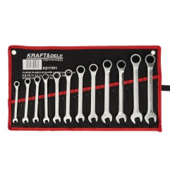 Klucze płasko-oczkowe 12szt. 8-19mm KD11301 - zdjęcie główne