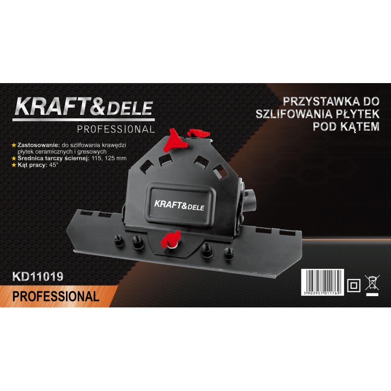 45° Schleifvorsatz für Winkelschleifer KRAFT&DELE KD11019