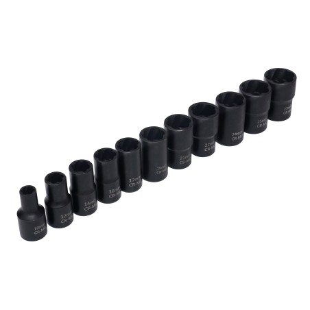 Steckschlüssel-Satz für abgenutzte Schrauben 1/2" 12-tlg. KRAFT&DELE KD11792