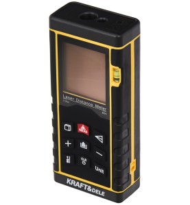 Laserowy dalmierz cyfrowy KD10406 widok z przodu pod kątem