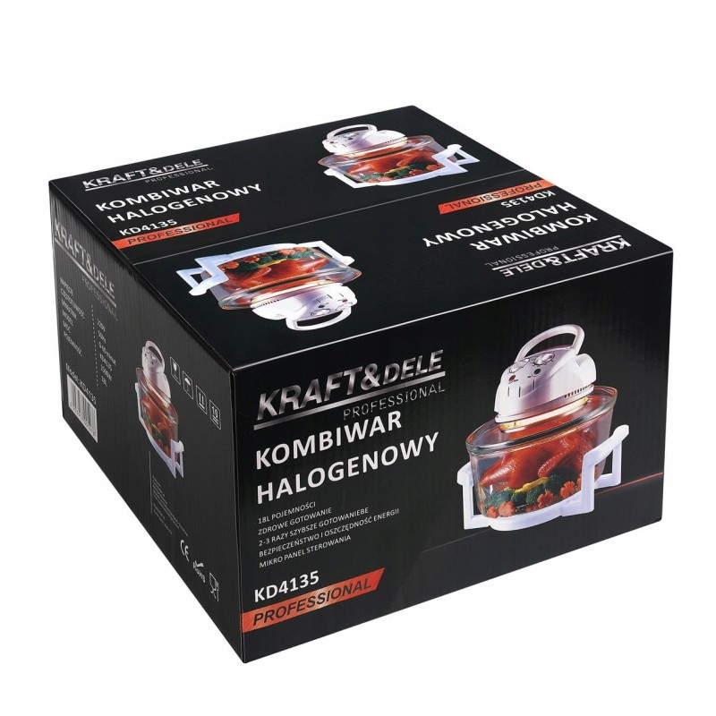 Halogen-Heißluftofen 18L KRAFT&DELE KD4135