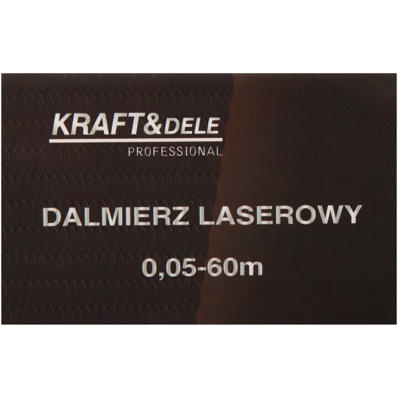 Lazerinis skaitmeninis atstumo matuoklis 60m KRAFT&DELE KD10406 Lazerinis skaitmeninis atstumo matuoklis 60m KRAFT&DELE KD10406