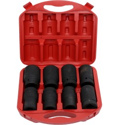 Schlagschraubernuss-Set 8-tlg. KD10216 - Hauptbild des geöffneten Werkzeugkoffers