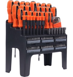 Csavarhúzó és bittartó készlet 122 részes KRAFT&DELE KD10958