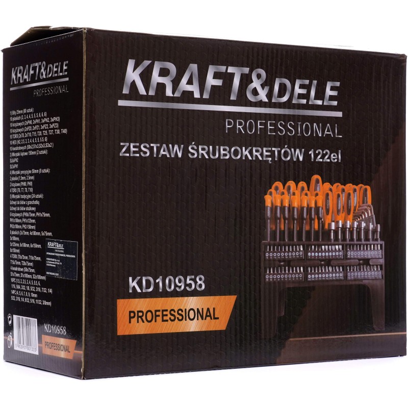 Schraubendreher- und Bit-Set 122-tlg. KRAFT&DELE KD10958 Schraubendreher- und Bit-Set 122-tlg. KRAFT&DELE KD10958