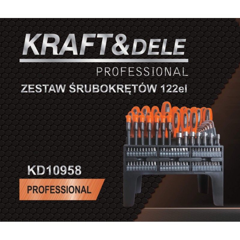 Schraubendreher- und Bit-Set 122-tlg. KRAFT&DELE KD10958 Schraubendreher- und Bit-Set 122-tlg. KRAFT&DELE KD10958