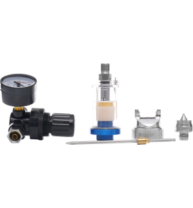 Zusatzausstattung für Lackierpistole KD2093 - Manometer, Filter und Nadel