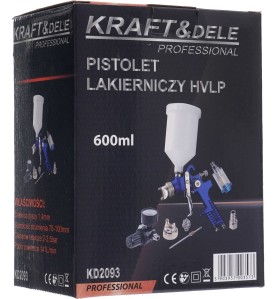 Opakowanie kartonowe pistoletu lakierniczego HVLP 600ml KD2093