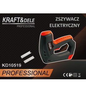 Opakowanie zszywacza elektrycznego Kraft&Dele KD10519 z zestawem zszywek
