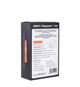 Opakowanie skanera diagnostycznego OBD II KD5670 z opisem specyfikacji