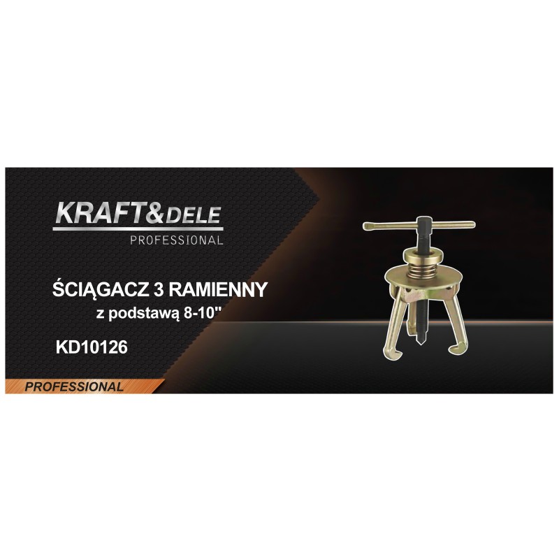 3-karomú lehúzó talppal 8''-10'' KRAFT&DELE KD10126