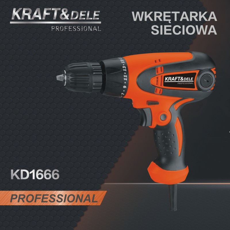 KRAFT&DELE Kabelgebundener Schrauber 900W 10mm 750U/min KD1666 KRAFT&DELE Kabelgebundener Schrauber 900W 10mm 750U/min KD1666