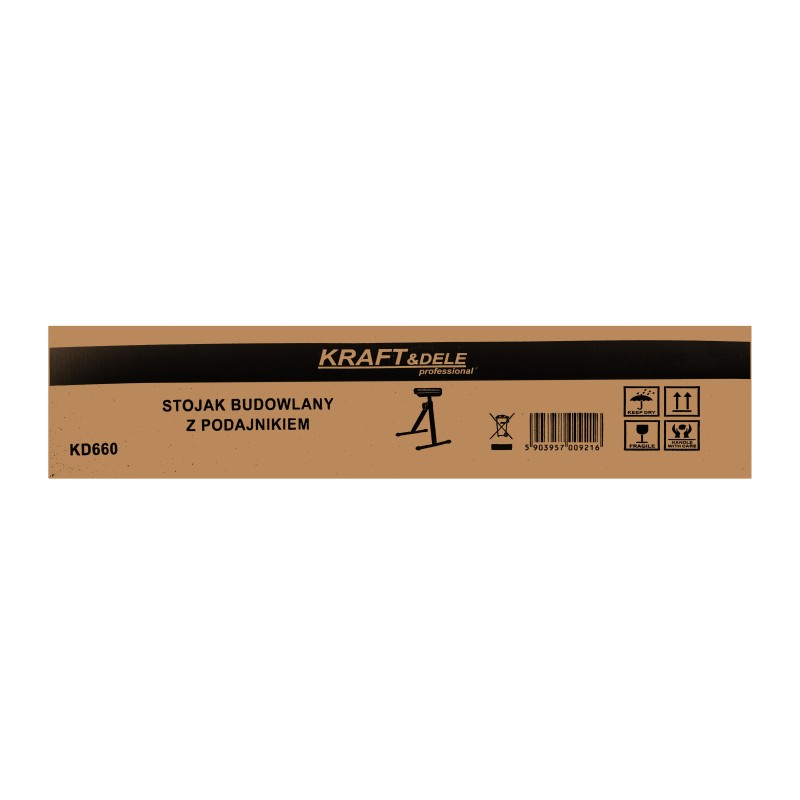 Statybinis stovas su transportavimo ritinėliu 680-1080mm KRAFT&DELE KD660