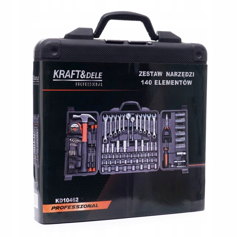 Zestaw narzędzi 140 elementów KRAFT&DELE KD10462