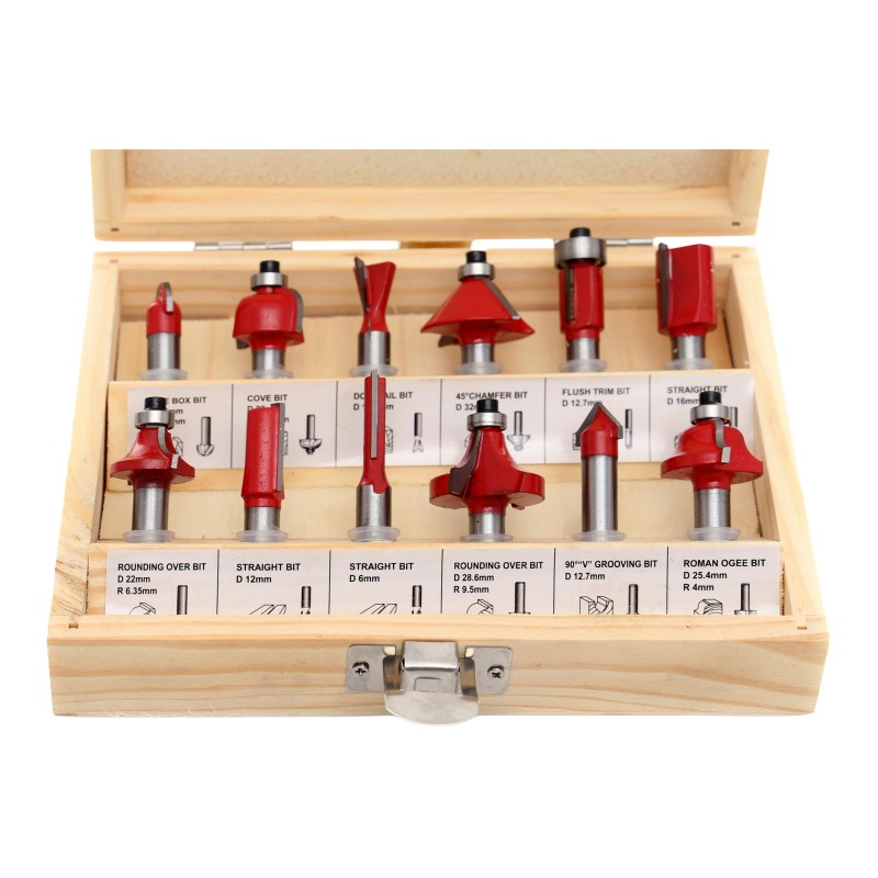Holzfräser-Set 12-tlg. KRAFT&DELE KD10282
