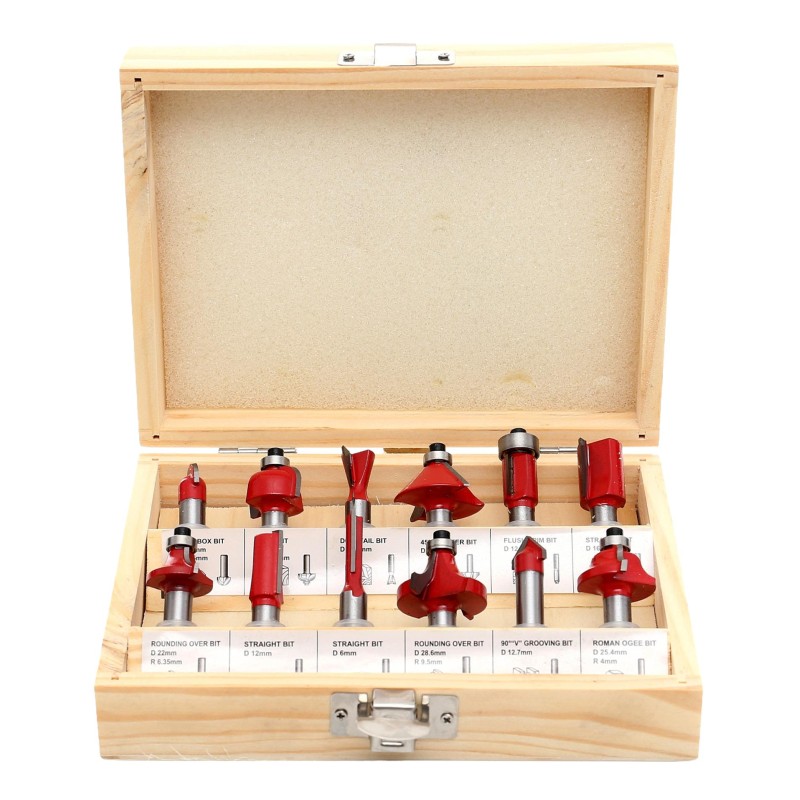 Holzfräser-Set 12-tlg. KRAFT&DELE KD10282