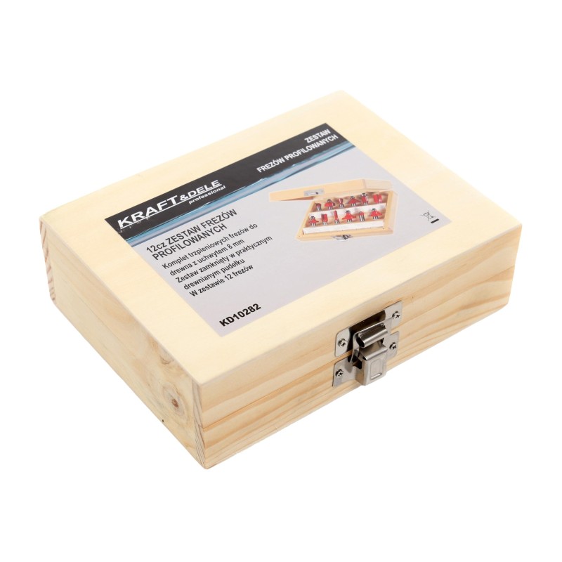 Zestaw frezów do drewna 12szt KRAFT&DELE KD10282