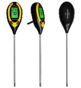 4-in-1 Bodenmessgerät KD11408 - Drei Ansichten des Geräts
