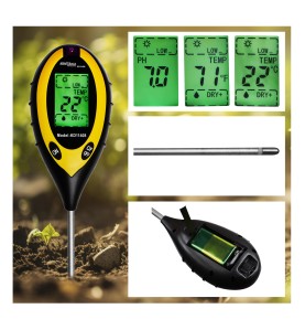 4-in-1 Bodenmessgerät KD11408 - Details der Konstruktion und Anzeige