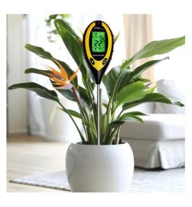 4-in-1 Bodenmessgerät KD11408 in einem Blumentopf