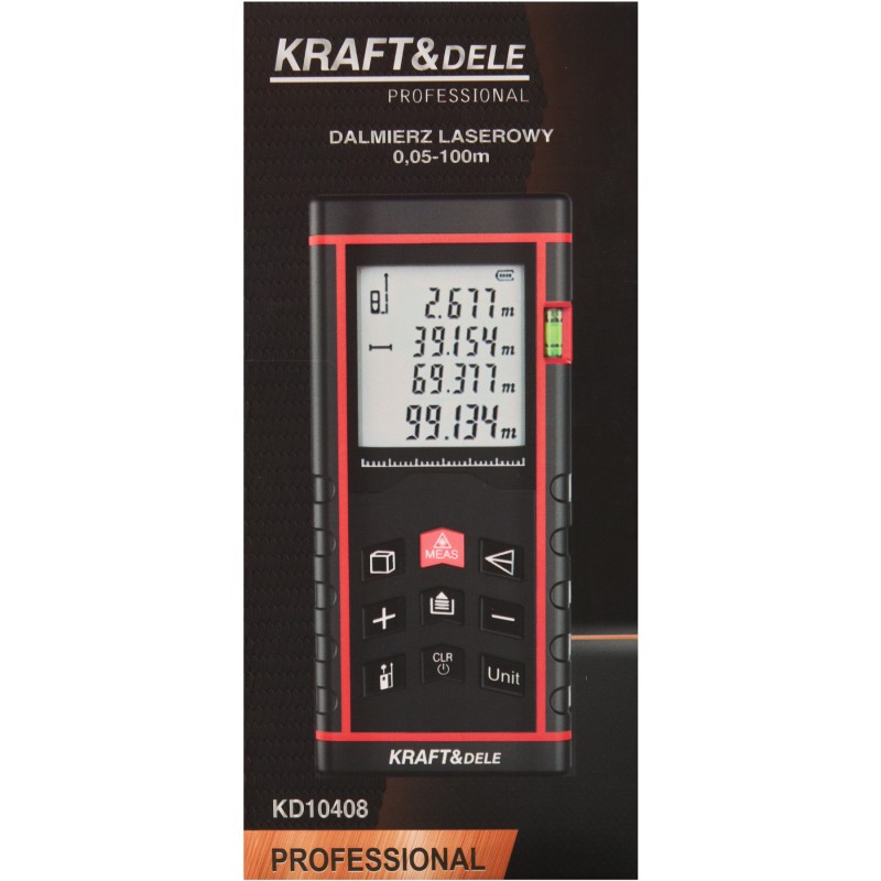 Lézeres digitális távolságmérő 100m KRAFT&DELE KD10408