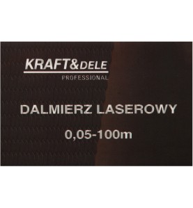 Informacje o produkcie na opakowaniu dalmierza KD10408