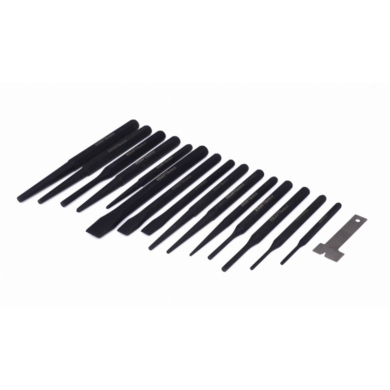 Kaltų ir centravimo įrankių rinkinys 28vnt. KRAFT&DELE KD10097