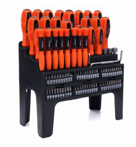 100-teiliges Schraubendreher- und Bit-Set KD10957 - Seitenansicht des Werkzeugständers