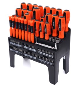 100-teiliges Schraubendreher- und Bit-Set KD10957 - Perspektivansicht des Ständers